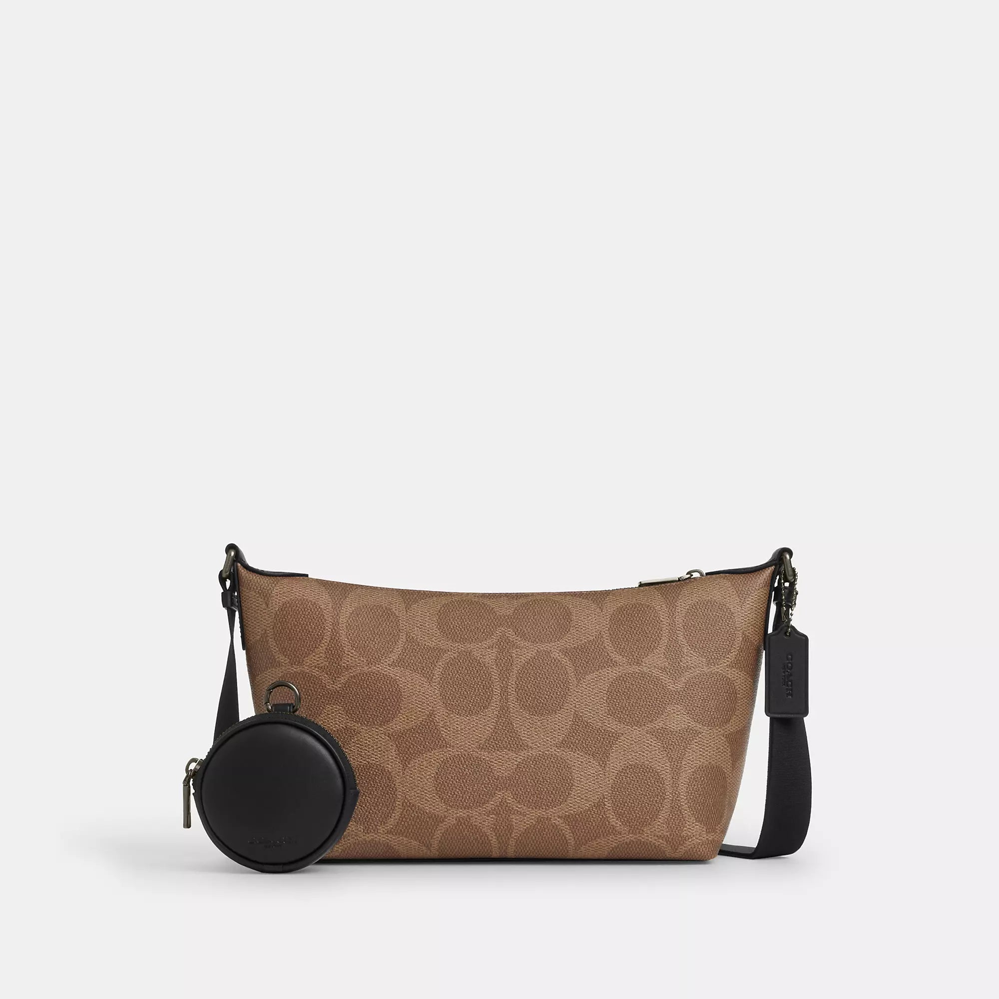 

Coach Outlet Маленькая кроссбоди сумка Finn с косметичкой в полотне Maxi Signature, черный