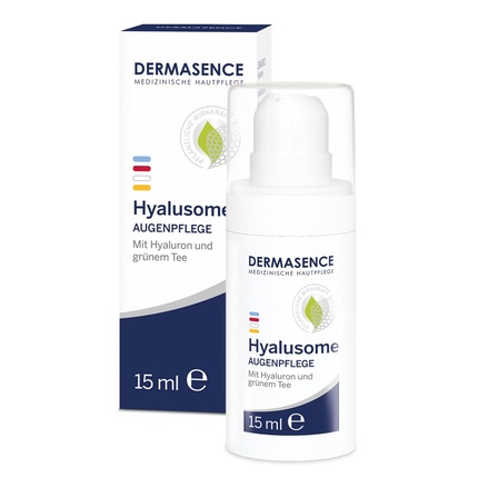 

DERMASENCE Hyalusome Eye Care 15 мл - увлажняет, успокаивает и восстанавливает кожу вокруг глаз - с гиалуроновой кислотой и экстрактом зеленого чая - без отдушек
