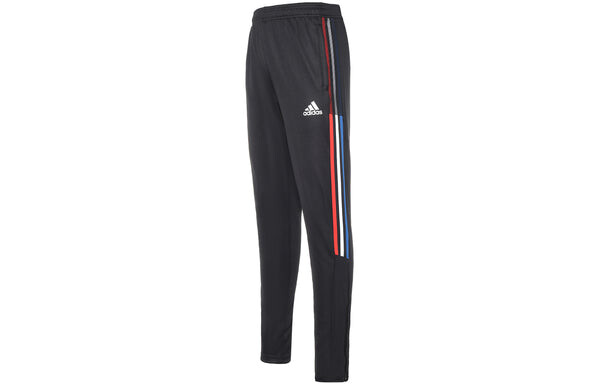 Спортивные штаны Men's adidas SS22 Solid Color Side Stripe Lacing Sports Pants/Trousers/Joggers Black, черный — фото 2