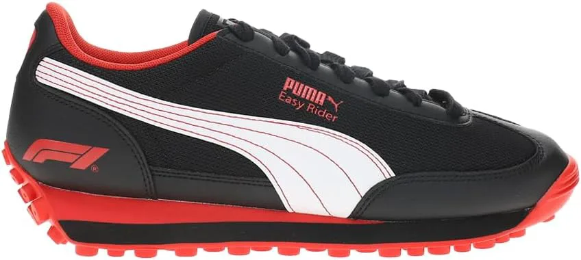 Мужские кроссовки PUMA F1 Lvgp Easy Rider Promo с шнуровкой, повседневные - черные, красные, черный
