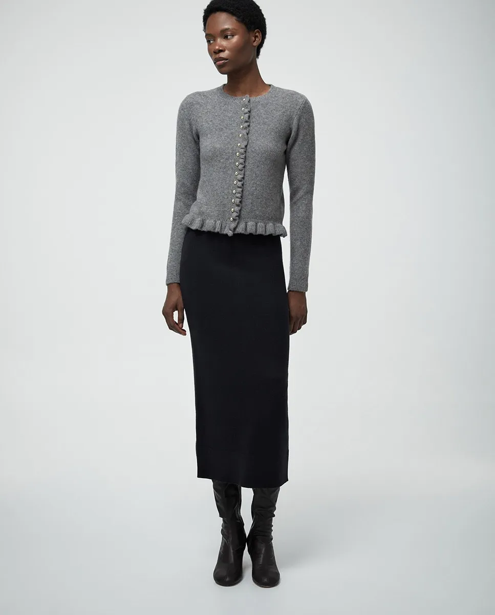 

Миди-юбка мягкая Sfera, черный