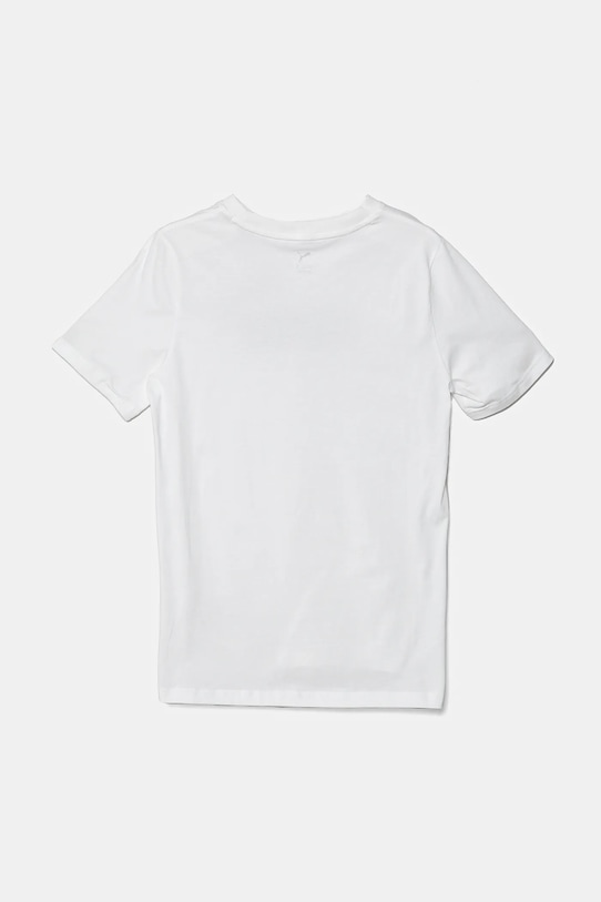 Детская хлопковая футболка ESS No. 1 Logo Tee Puma, белый — фото 3