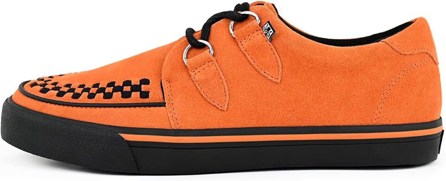 

Кроссовки TUK Suede Creeper для женщин и мужчин, с шнуровкой на D-образных петлях T.U.K, оранжевый