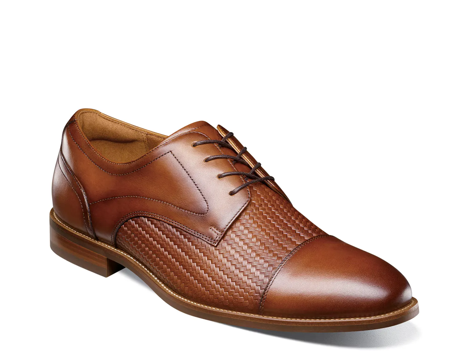

Оксфорды Rucci Weave Oxford Florsheim, цвет cognac