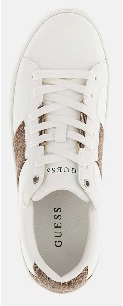 Мужские кроссовки Guess Jeans Fmttog Ell12, Wbeib White Beige Brown — фото 4