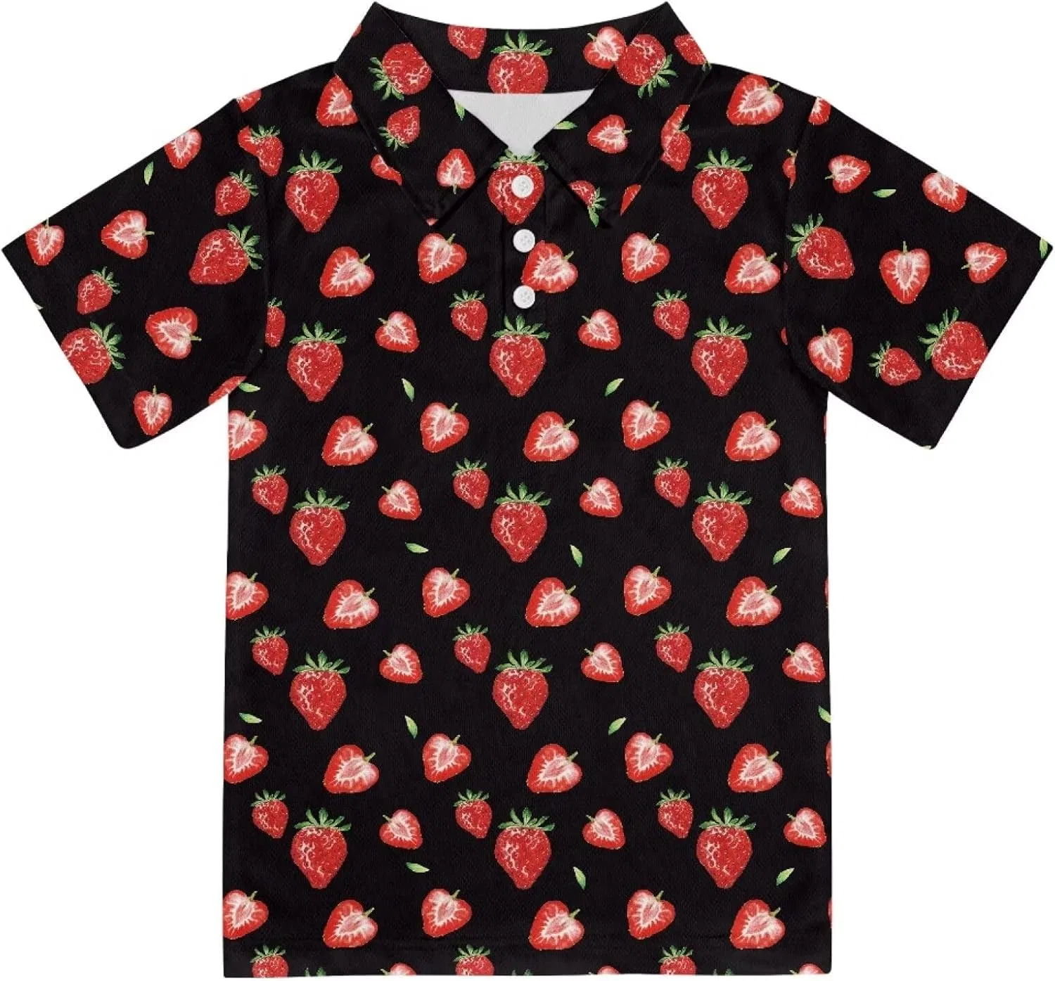 Детское поло для мальчиков и девочек, Animepark, Strawberry Black
