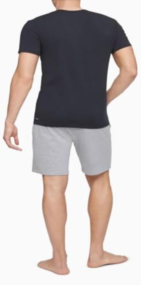 Комплект из 3 мужских нижних маек Calvin Klein из хлопка и эластичной ткани, 3 Classic Black Crewneck — фото 2