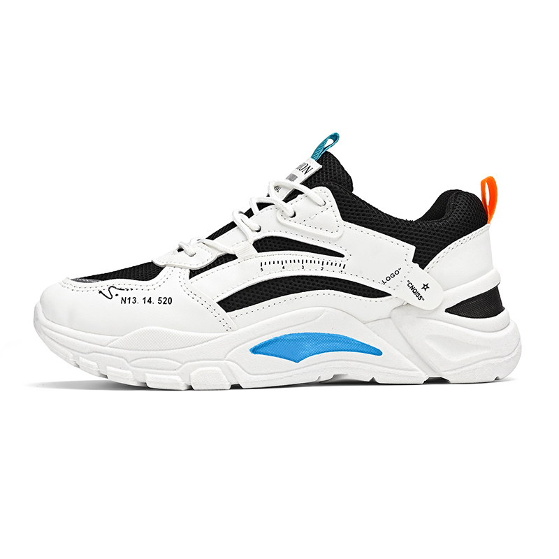 

Нескользящие износостойкие низкие детские кроссовки для повседневной носки Izumi Chiryū, белый/черный