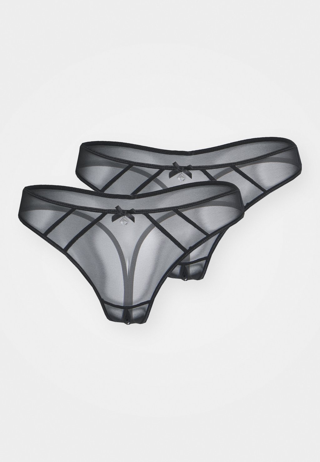 

Стринги THONG OUVERT 2 PACK LASCANA, черный