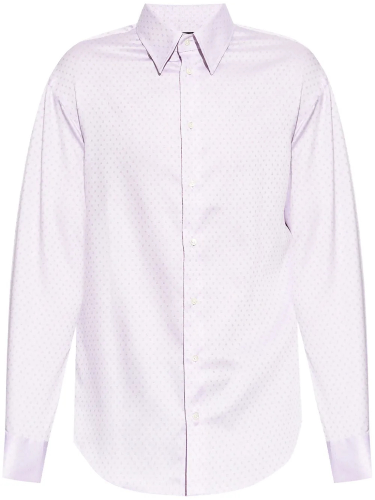 

Хлопковая рубашка Emporio Armani, розовый