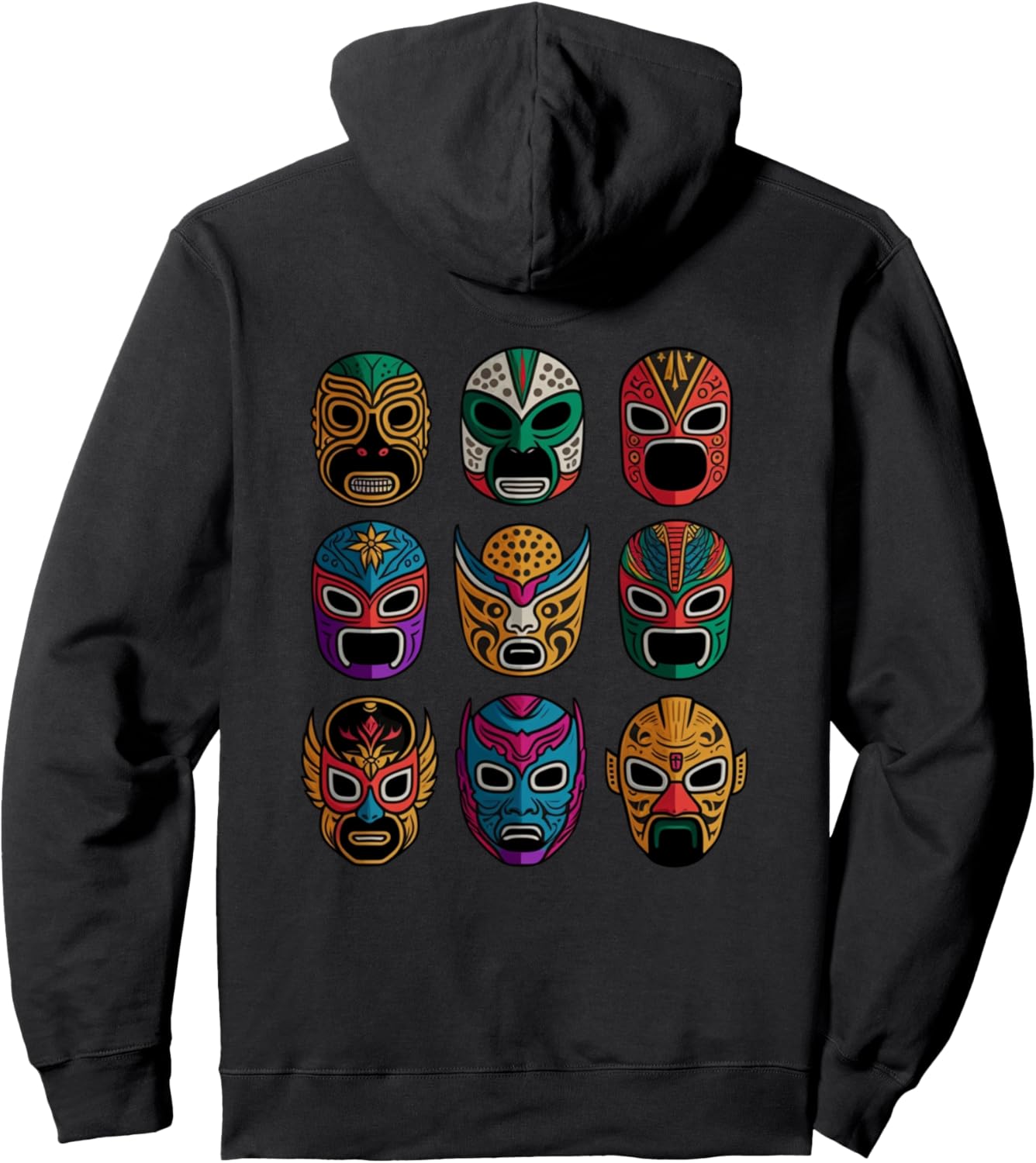 

Худи в стиле ретро с маской борца-любителя луча либре, черная Lucha Libre Mexican Pressling Mask Hoodie & Pullover, Черный, Худи в стиле ретро с маской борца-любителя луча либре, черная Lucha Libre Mexican Pressling Mask Hoodie & Pullover