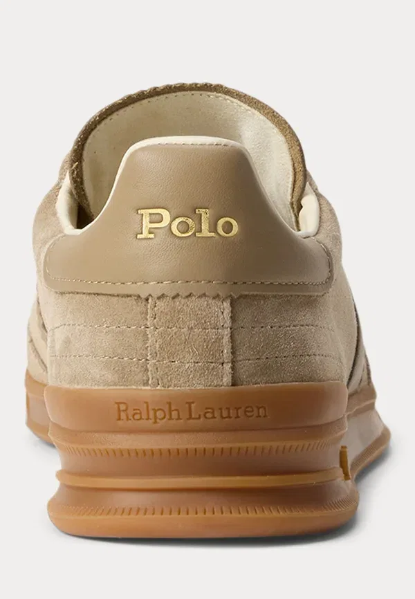 Кроссовки Heritage aera suede sneaker trainers Polo Ralph Lauren, грязно-бежевый — фото 3