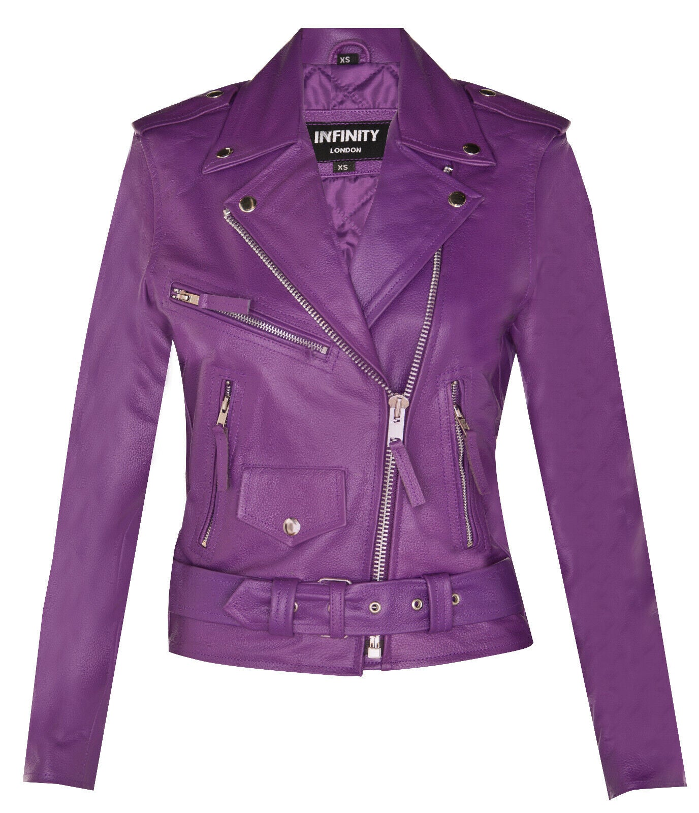 

Женская кожаная косуха Mansfield Infinity Leather, фиолетовый