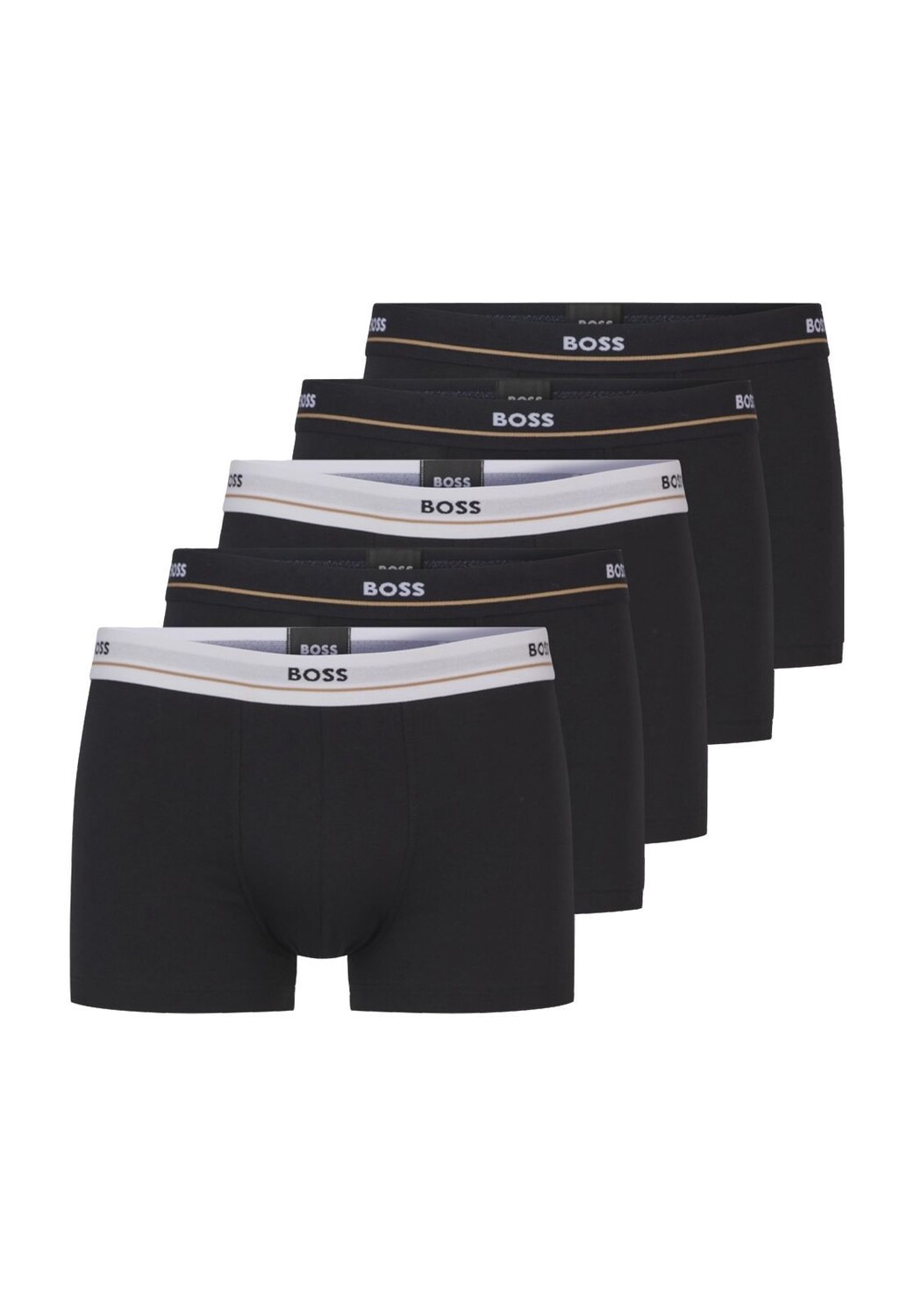

Трусы Bodywear, 5 шт., пояс с логотипом, для мужчин BOSS, черный