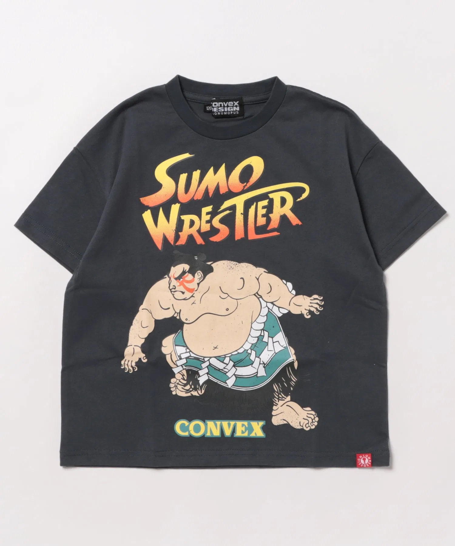 Детская футболка CONVEX SUMOﾚｽﾗｰ с принтом белая — фото 3