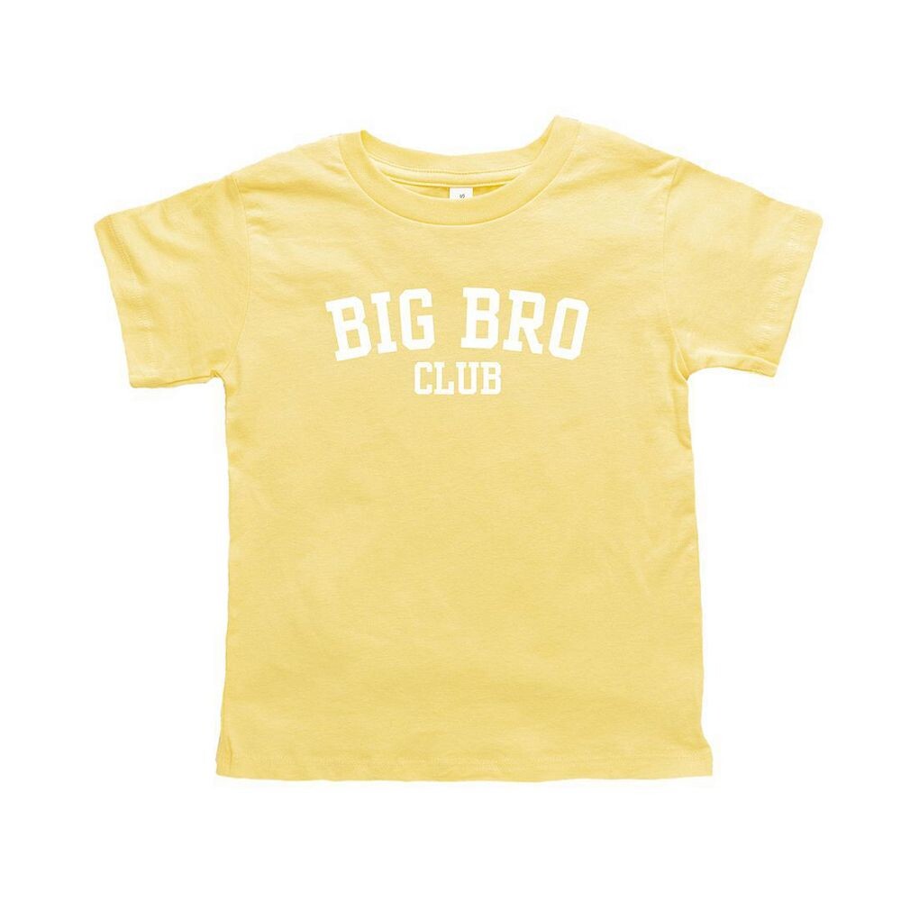 

Футболка с короткими рукавами и рисунком Big Bro Club для малышей The Juniper Shop, желтый