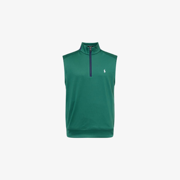 

RLX жилет с двумя молниями и карманами из эластичной ткани Ralph Lauren Rlx, зеленый