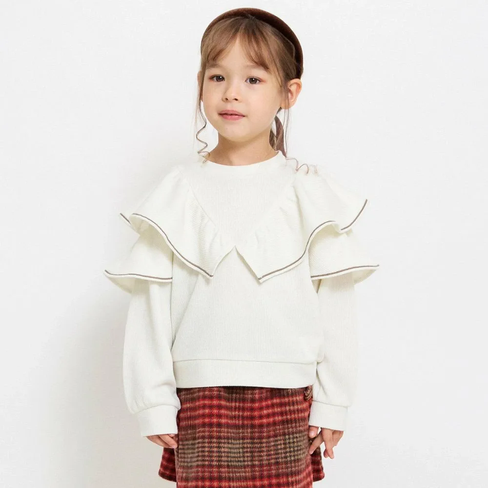 Вязаная толстовка с оборками Branshes, ivory