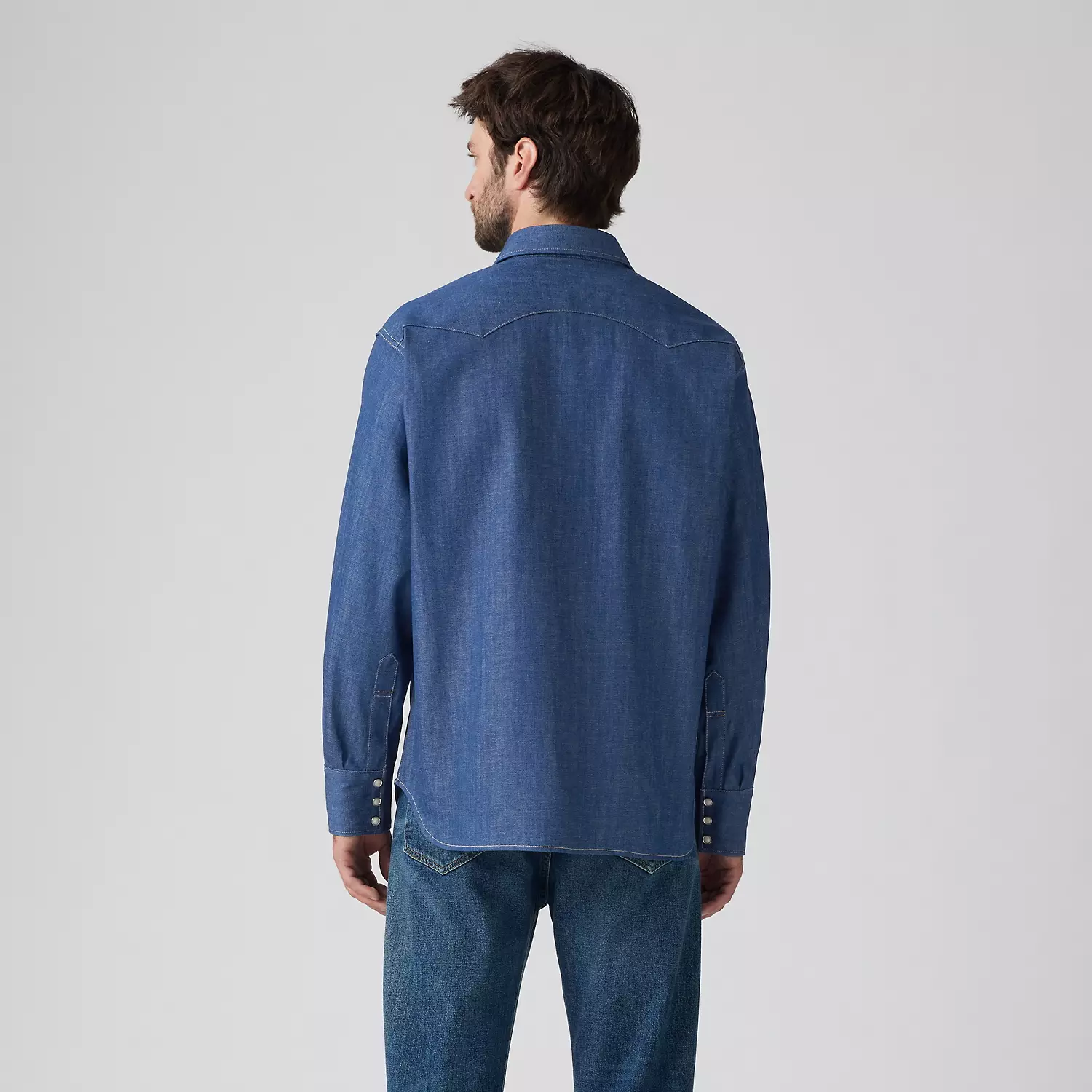 Рубашка Shorthorn Sawtooth в стиле вестерн Levi's, цвет Shorthorn Rigid - Dark Wash — фото 3