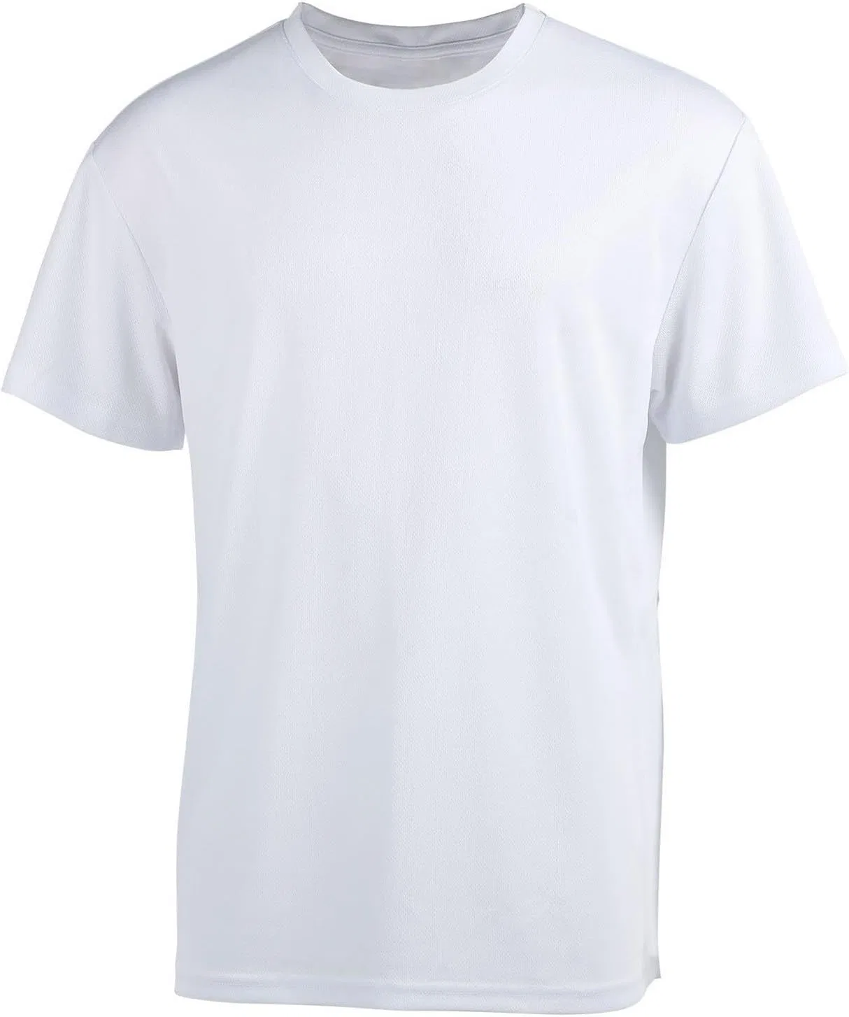 Мужская футболка с коротким рукавом Casual Crew Neck, летняя, мягкая, для бега, бега трусцой, велоспорта, рыбалки, быстросохнущая Generic, белый