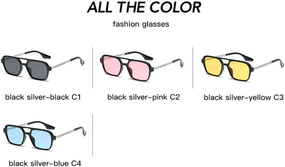 

Солнцезащитные очки с двойной перемычкой UV400 в стиле панк, конфетные цвета, для мужчин и женщин, для занятий спортом на открытом воздухе и путешествий UYPTK, 04