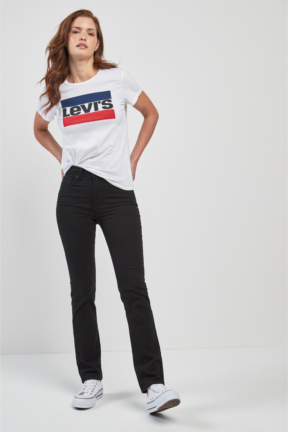 

Прямые брюки с завышенной талией 724 Levi's, черный