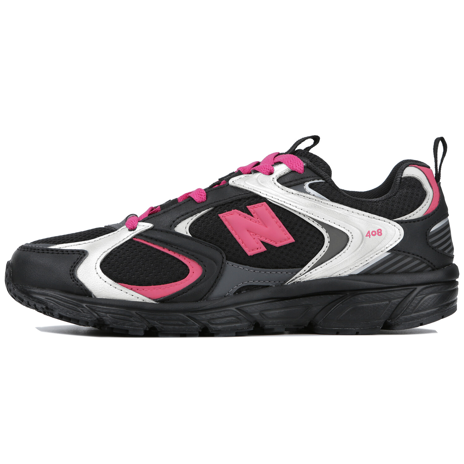 

408 Кроссовки унисекс с низким верхом Черный/розовый/серебристый New Balance