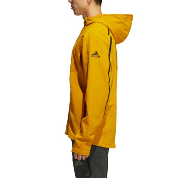 Куртка тренировочная повседневная спортивная куртка золотисто-желтая Adidas, желтый — фото 4