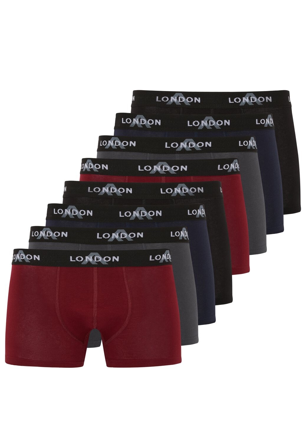 

Боксеры 8-PACK FITTED HIPSTERS BOXER SHORTS FM London, разноцветный