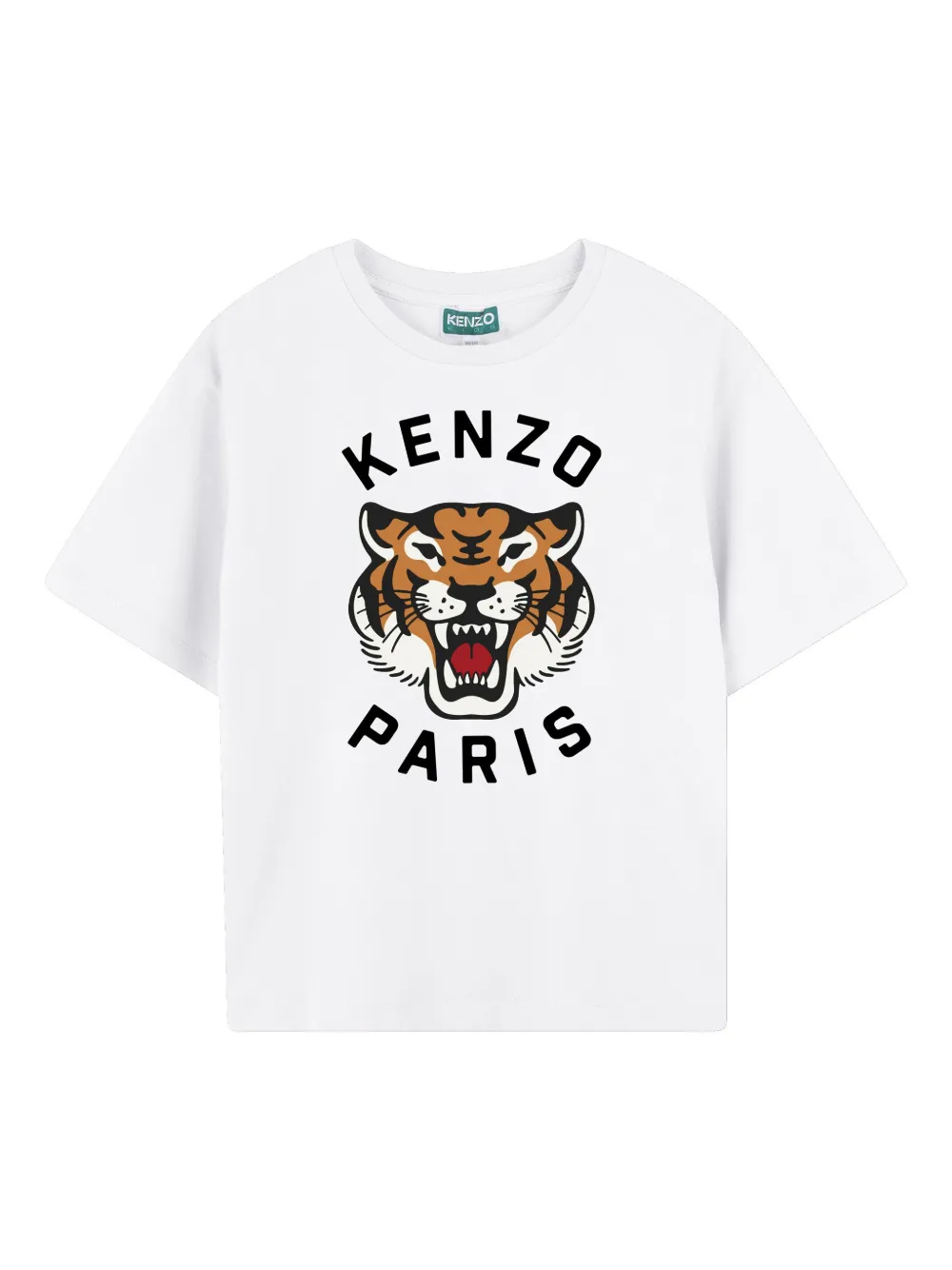 

Футболка Lucky Tiger Kenzo Kids, белый