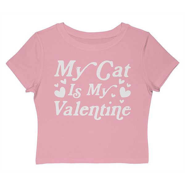 

Футболка Juniors с принтом "Мой кот - мой валентин" Unbranded