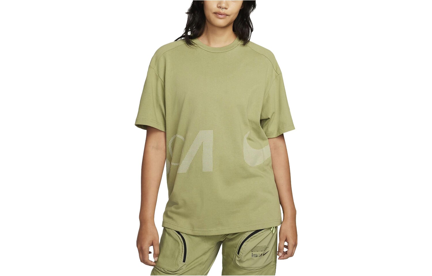 

Футболка унисекс янтарно-зеленая Nike, зеленый