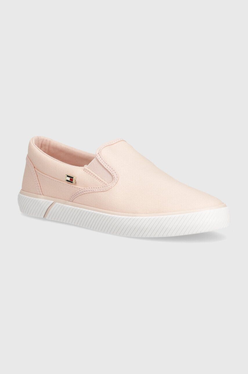 

Кроссовки Tommy Hilfiger VULC CANVAS, розовый