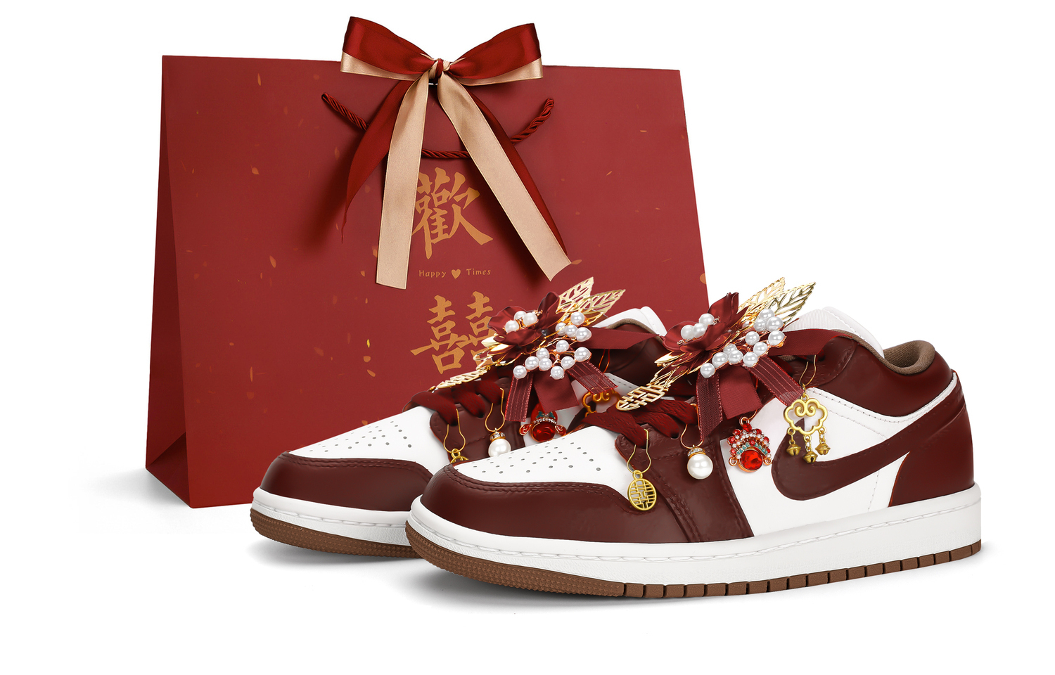 

Jordan Винтажные баскетбольные кроссовки Air 1, унисекс, красные