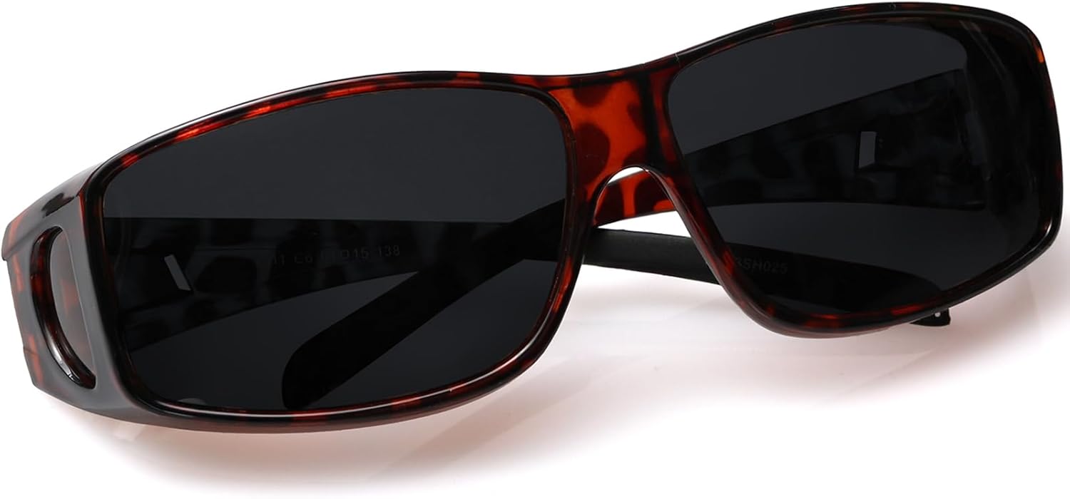 

Солнцезащитные очки с поляризованными линзами, надеваемые поверх обычных очков, обеспечивают 100% защиту от УФ-излучения. Подходят для мужчин и женщин Yogo Vision, Brown Tortoise Frame and Grey Lens