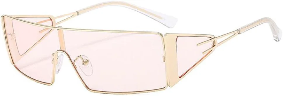 

Солнцезащитные очки LVTFCO в стиле панк, маленькие прямоугольные, в роскошной металлической оправе, цельные, для женщин, для активного отдыха на природе, 2