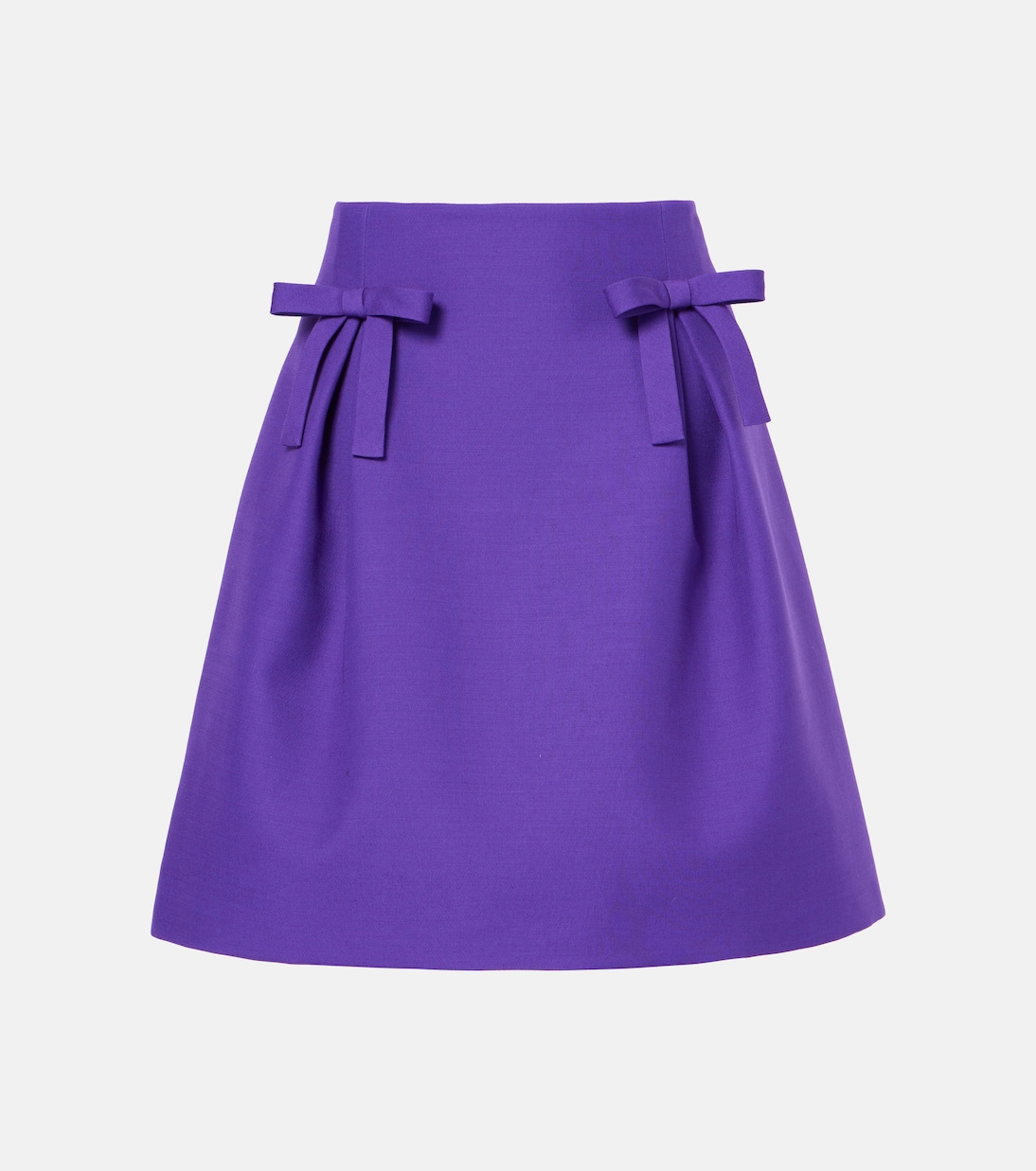 

Мини-юбка Crepe Couture с бантом Valentino, Purple Orchid