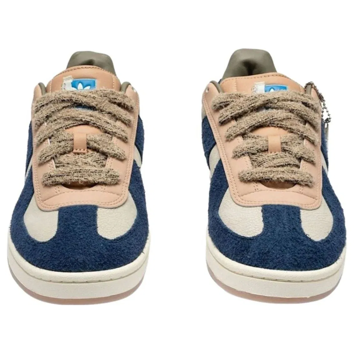Кроссовки Adidas x Whitaker Group BW 2000s 'Do Not Duplicate Clay Navy' KH7859, бежевый — фото 3
