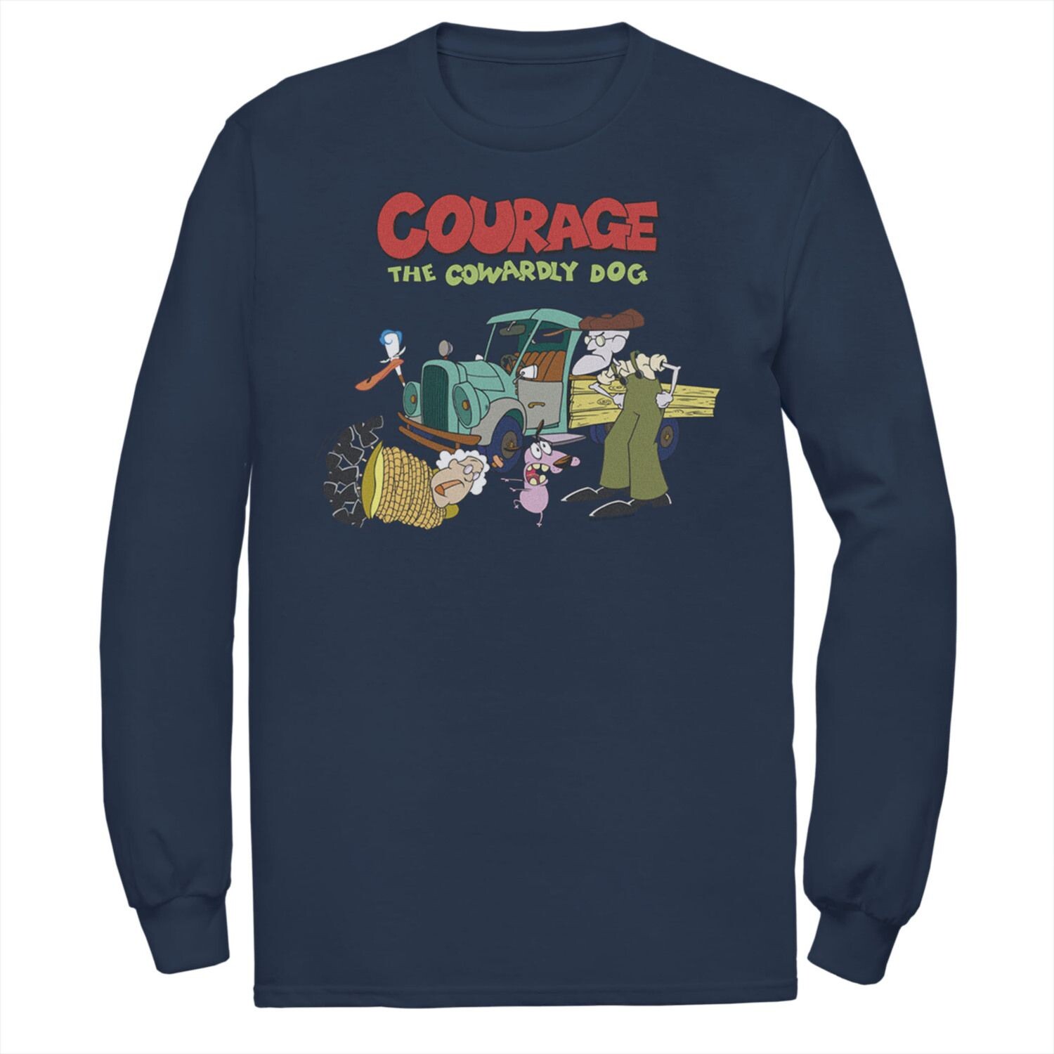 

Мужская футболка с логотипом Courage The Cowardly Dog Scene Licensed Character