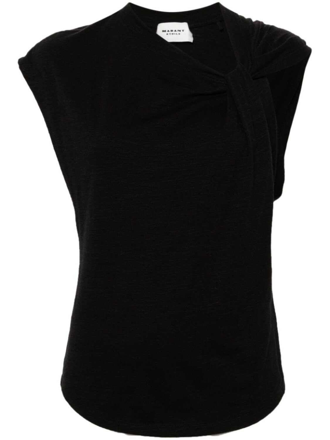 

MARANT ÉTOILE футболка Nayda асимметричного кроя, черный