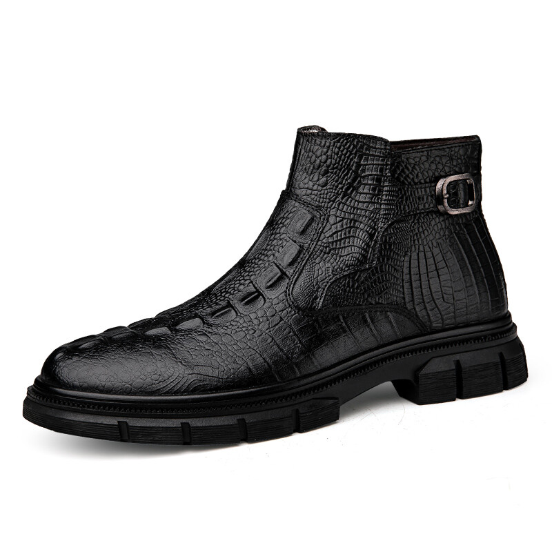 

Ботинки мужские Dilikan, цвет Black Fleece-Lined