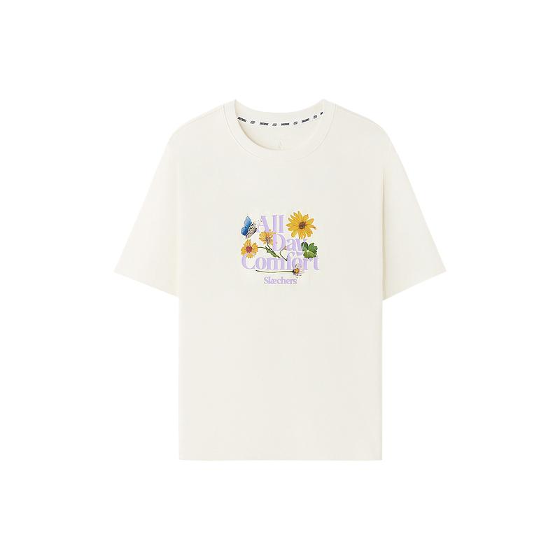 

Skechers Футболка Regular женская Marshmallow White 0074, Белый, Skechers Футболка Regular женская Marshmallow White 0074