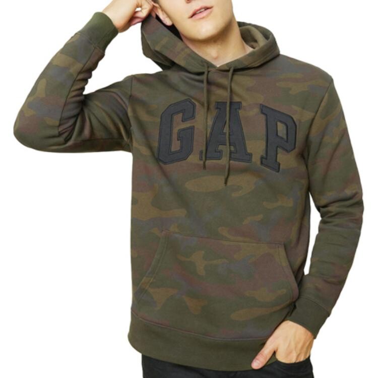 Толстовка мужская зеленая Gap, зеленый — фото 4