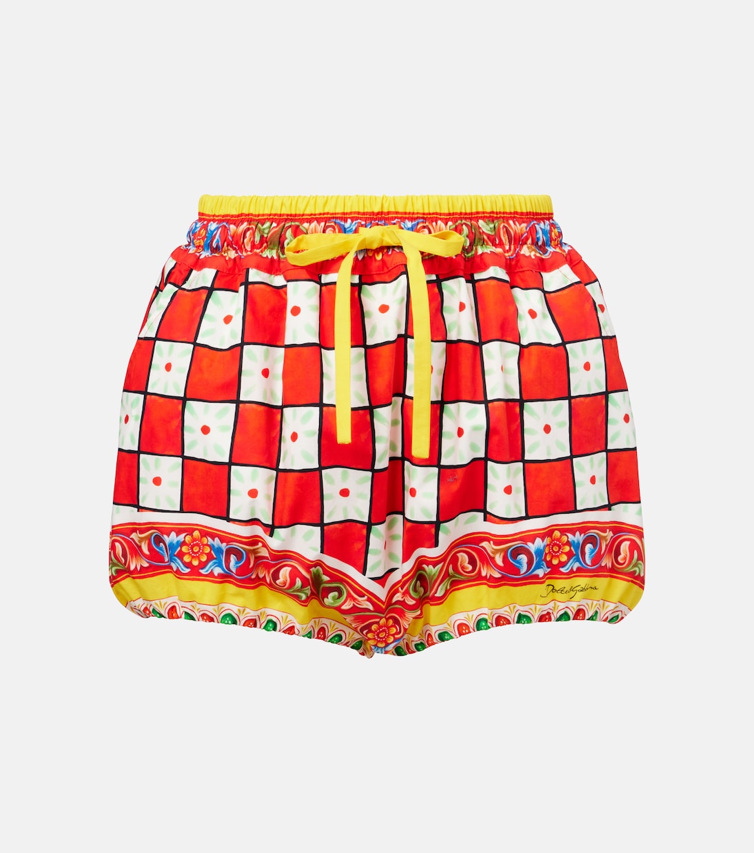 

Хлопковые шорты с принтом Dolce&Gabbana, разноцветный