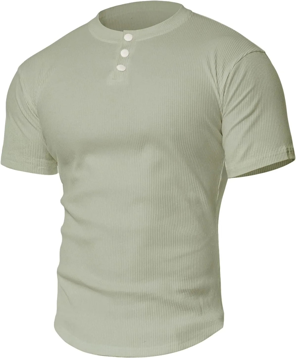 Футболка-поло Muscle Crewneck Henley с коротким рукавом