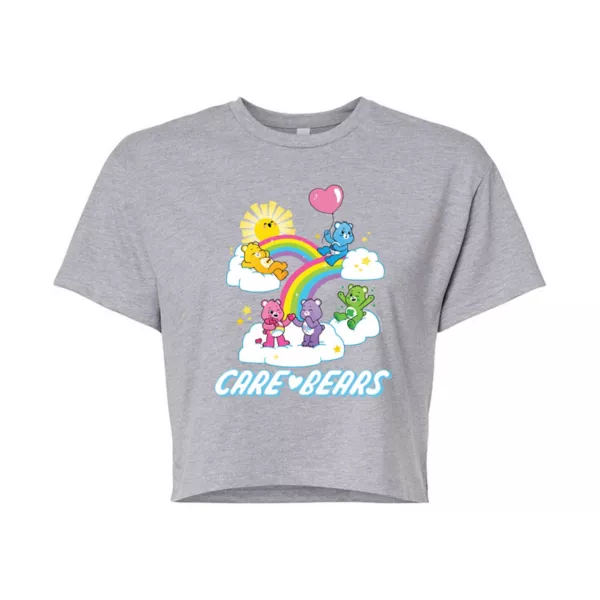 

Укороченная футболка с логотипом группы «Медведи заботы» для юниоров Licensed Character, серый