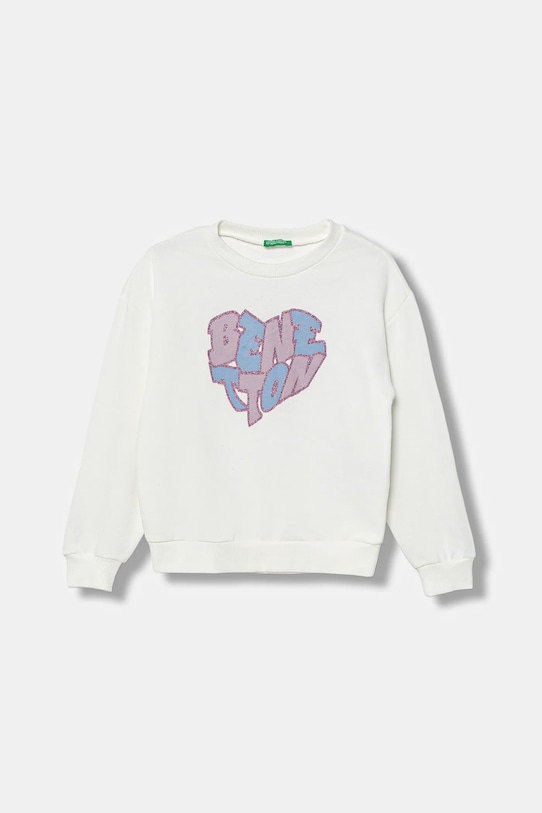 

Детская хлопковая толстовка United Colors Of Benetton, белый