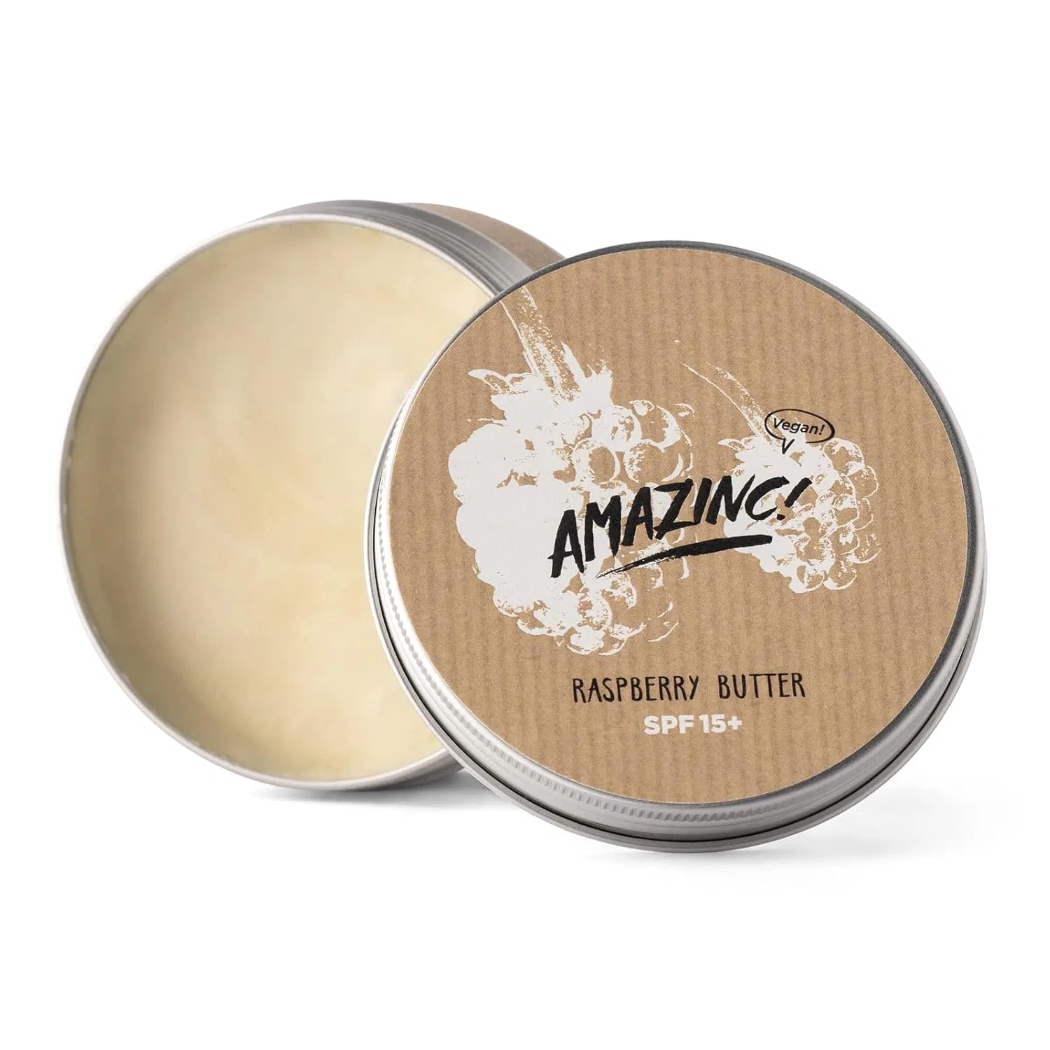 Крем для тела SPF 15, Amazinc!, 150 г, Малина и Масло Ши — фото 2