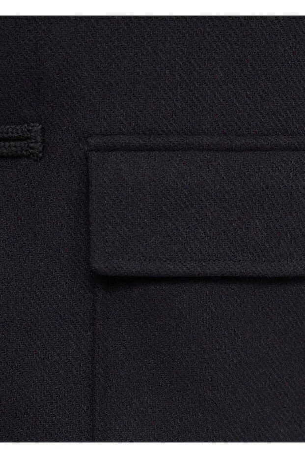 Детская куртка для девочек с капюшоном Mango Kids, Navy Blue — фото 4