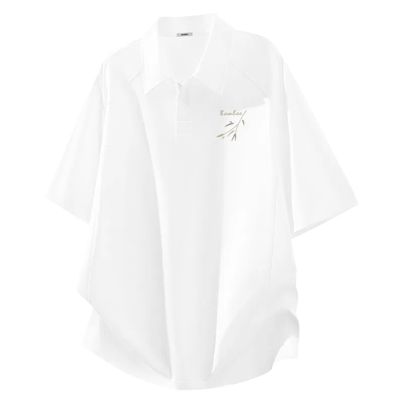 Детское поло с коротким рукавом Bamboo Shadow Breeze Chest Logo MINISO, White